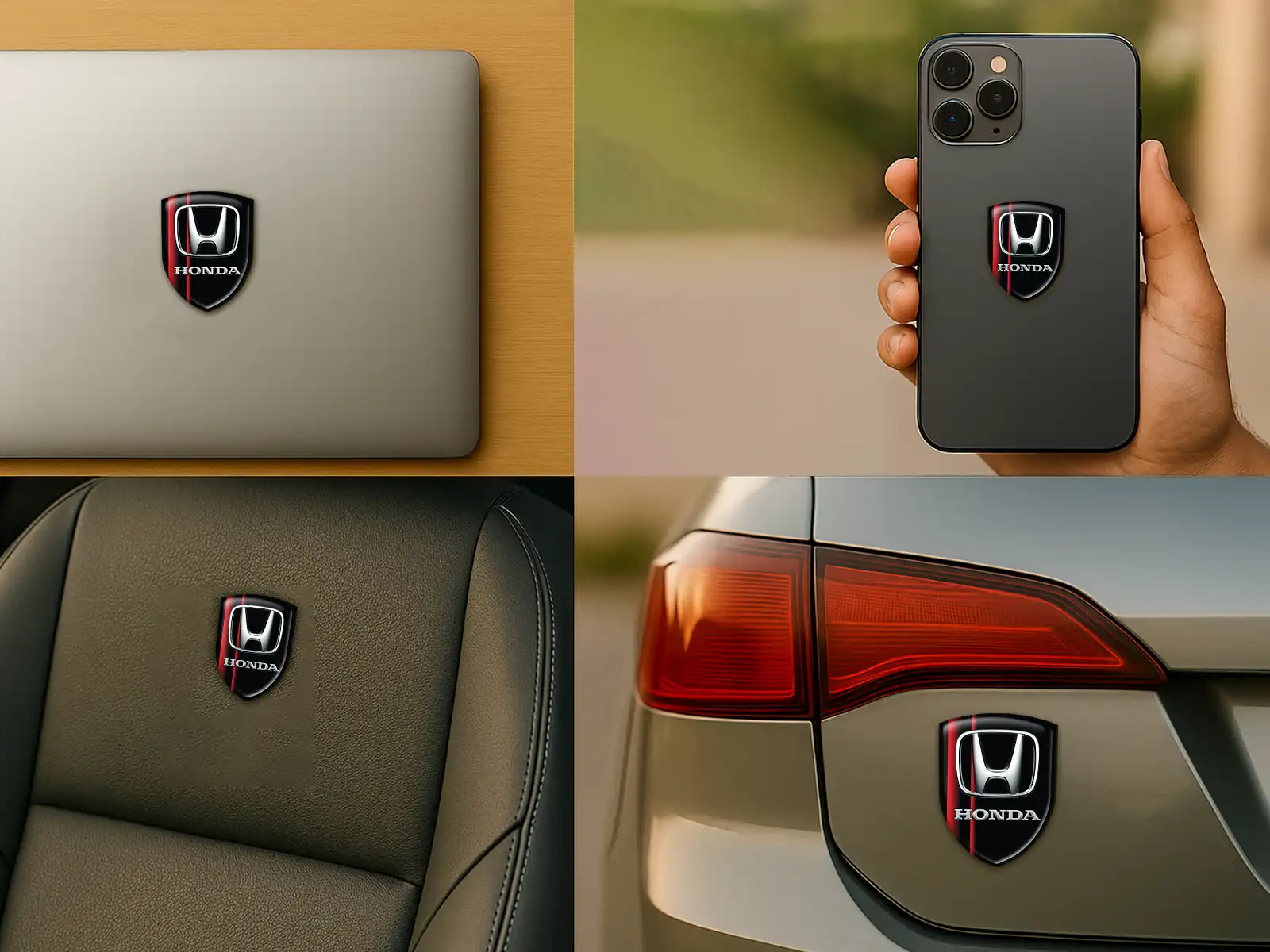 Honda Doming Aufkleber Auto Luxus Stilvoll Design